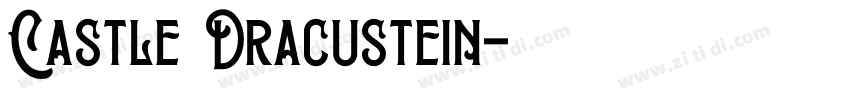 Castle Dracustein字体转换